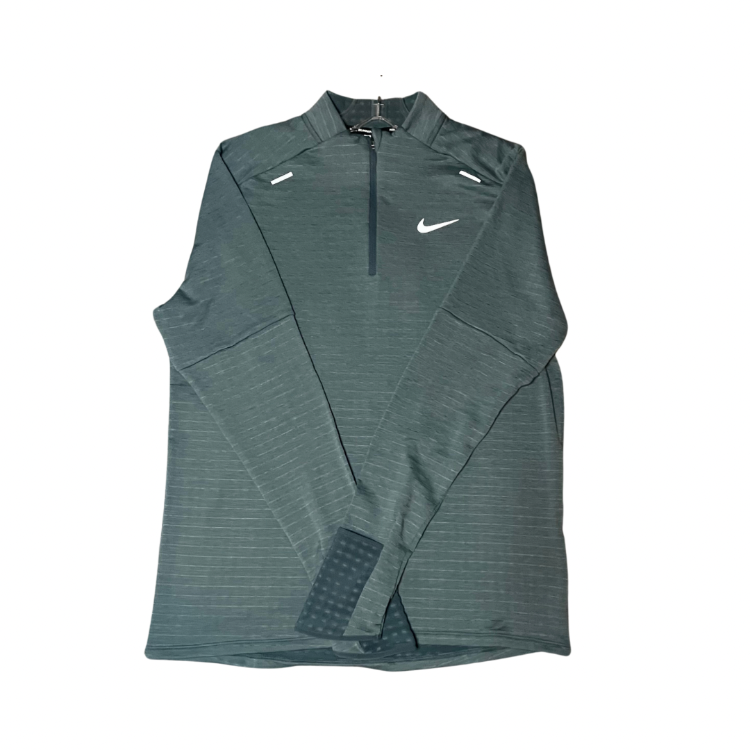 NIKE ELEMENT THERMA-FIT 1/4 ZIP - Cyan