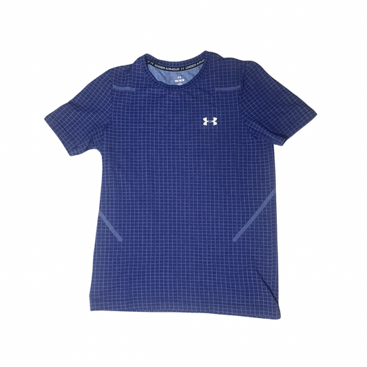 UnderArmour chequered t-shirt - Midnight Blue