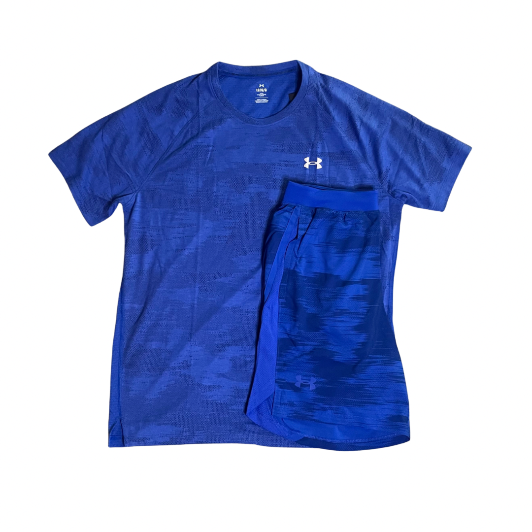 UnderArmour tech Short/T-shirt set - Mottle Blue